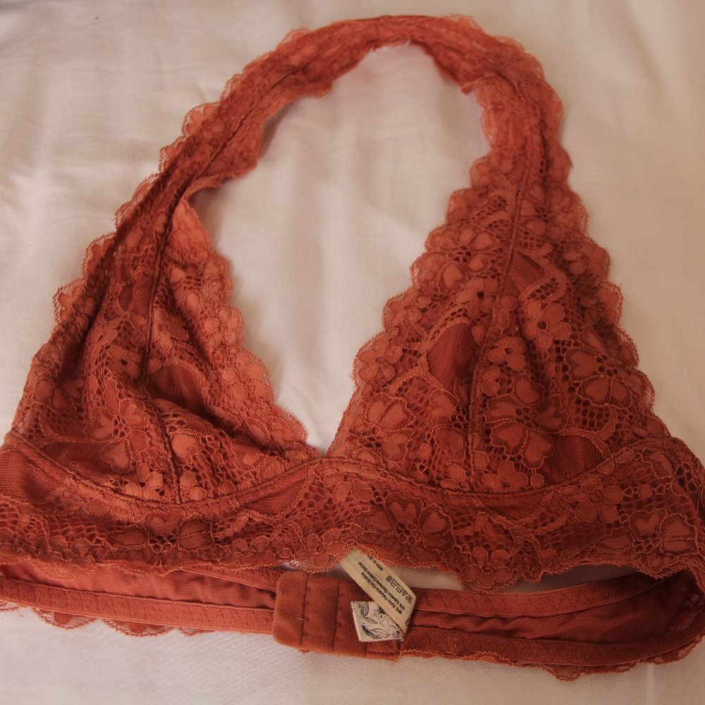 Free People Intimates Reddish-Orange Bralet